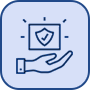 Anti-counterfeit protection icon
